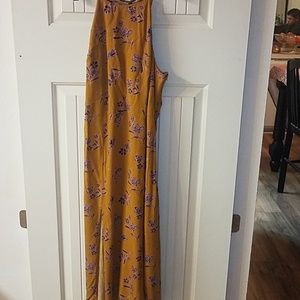 Xhilaration mustar yellow floral dress
